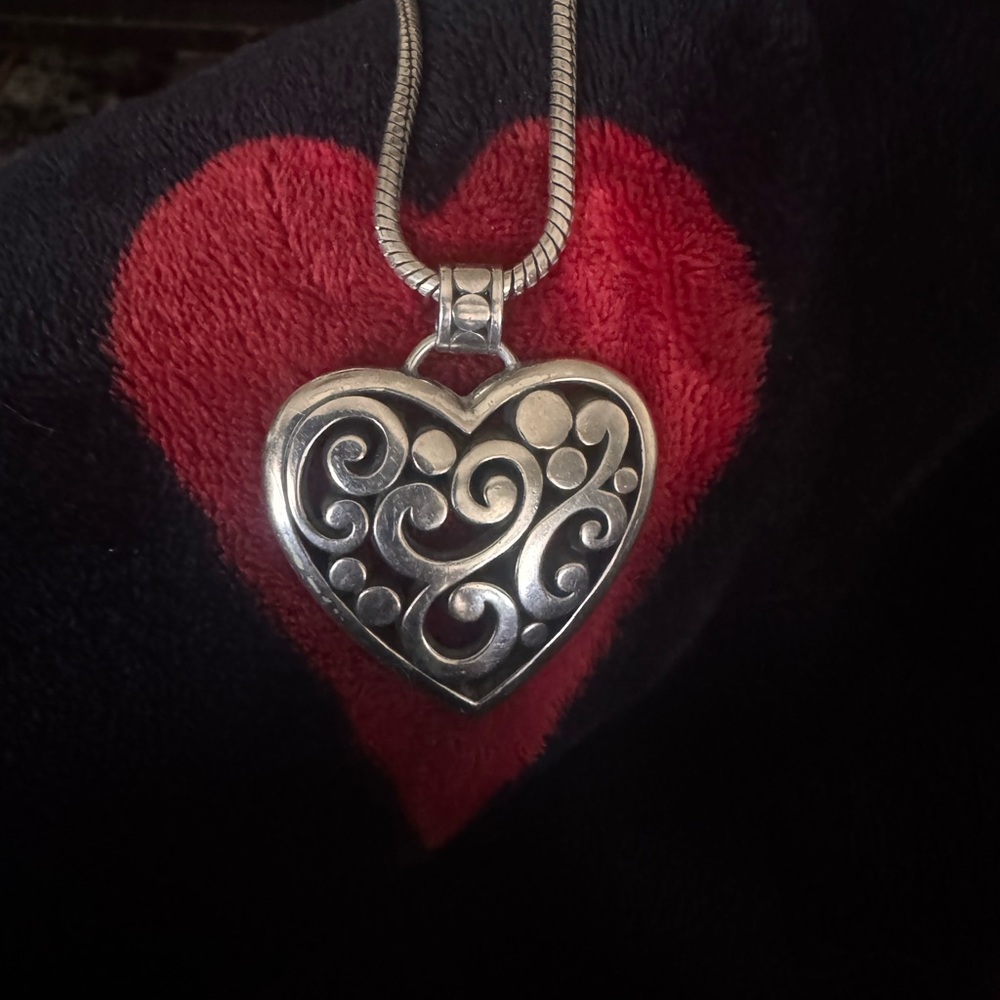 Brighton Silver Heart Pendant Necklace